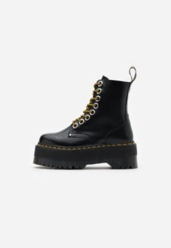 Dr. Martens Jadon Max - Enkellaarsjes Met Plateauzool - Black Buttero