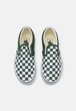 Vans Classic Slip-On Unisex - Sneakers Laag - Dark Green/ White -Deals Shoes Store e8c5efdaa343405d96ab39e9360e395d