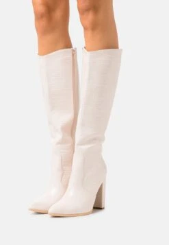 Laarzen Met Hoge Hak - Beige