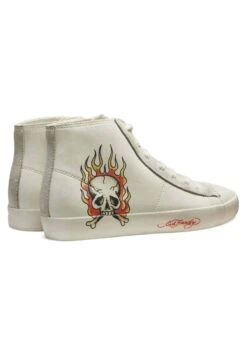 Ed Hardy Scuff Skull Flame - Sneakers Hoog - White White -Deals Shoes Store f2573bf3aa414f988b0ac824b3c5ddd4