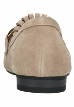 Mit Goldfarbener Kette - Instappers - Taupe -Deals Shoes Store fc5a52b30b884298ba172e767e145724
